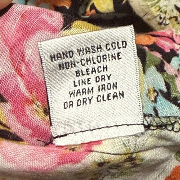 Talbots 100% Linen Floral Button-Down Shirt – Petite 12 – 3/4 Sleeve – NWOT - Picture 8 of 10